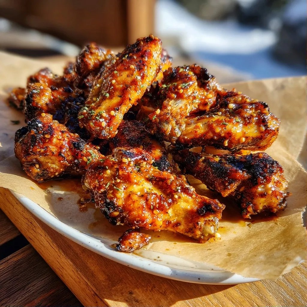 Honig Knoblauch Hähnchenflügel