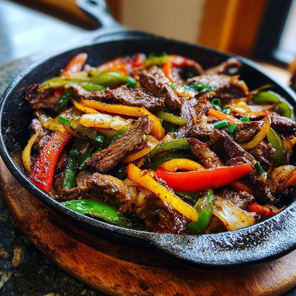 Steak Fajitas mit Meeresfrüchte Mix