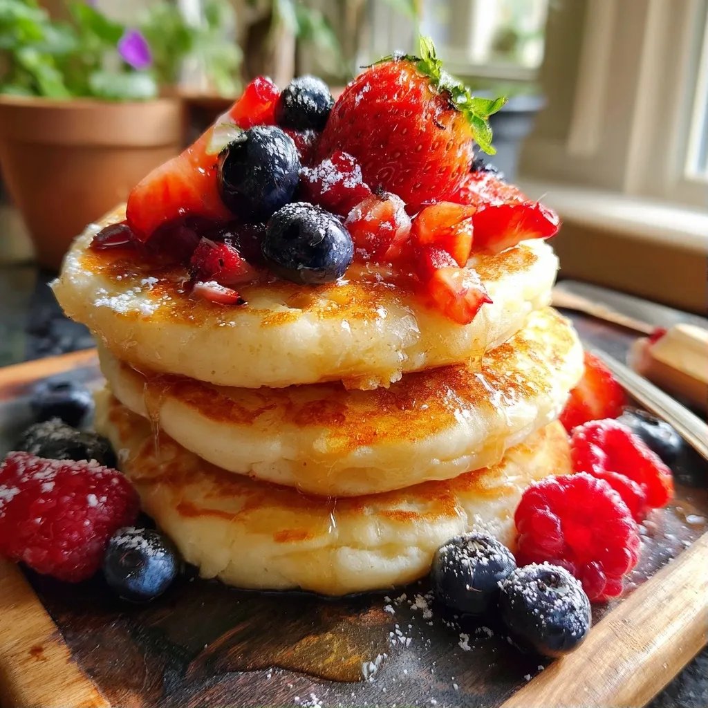 Pancakes mit Beeren