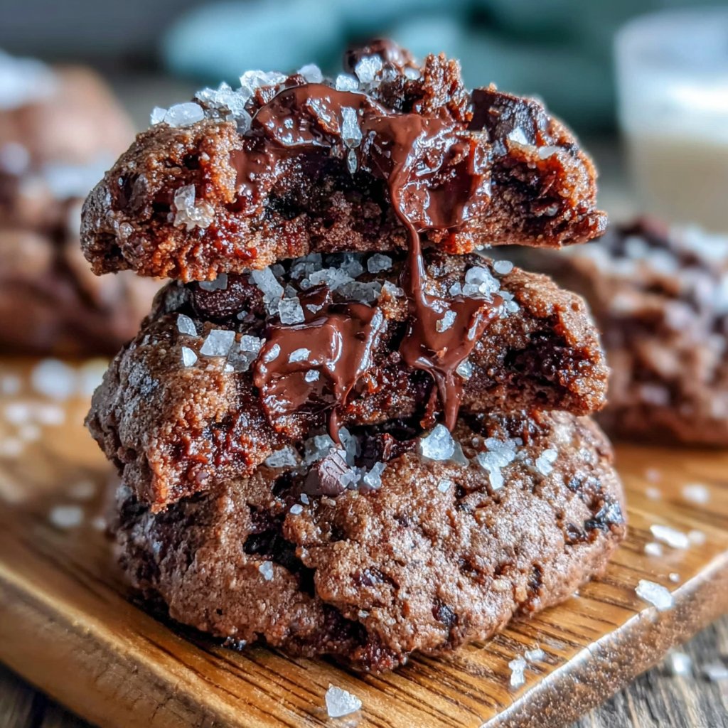 Kekse aus Brownie-Dough mit Schokolade