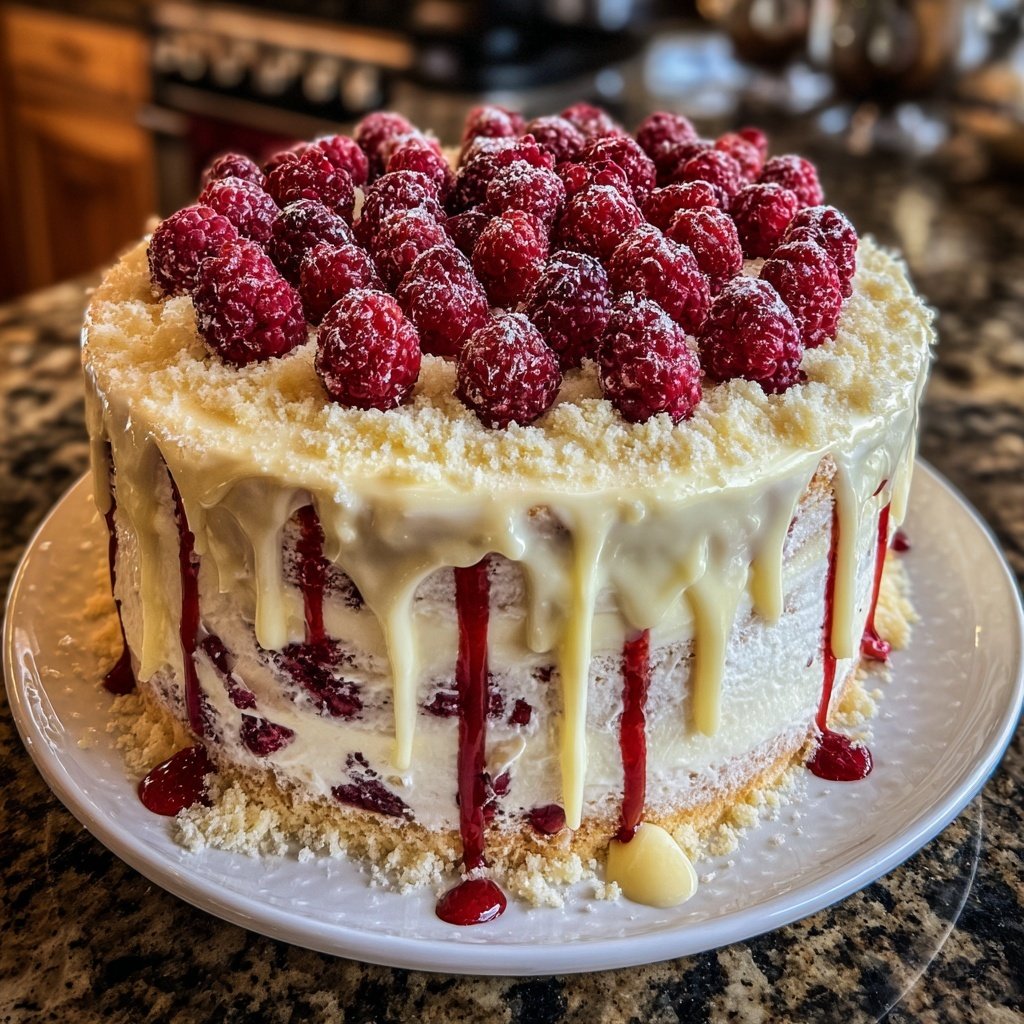 Himbeer-Vanille-Kuchen-Explosion