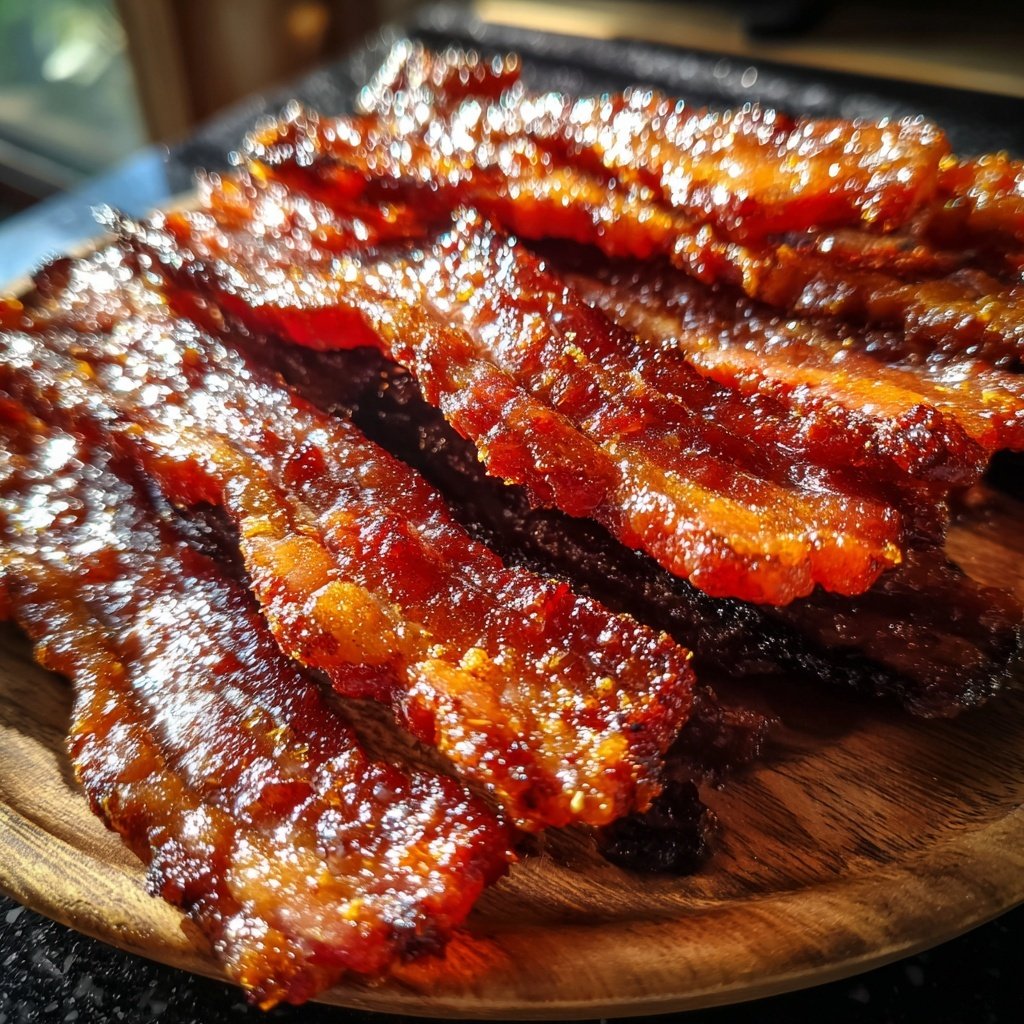 Kandierte Speck Räucherwürste