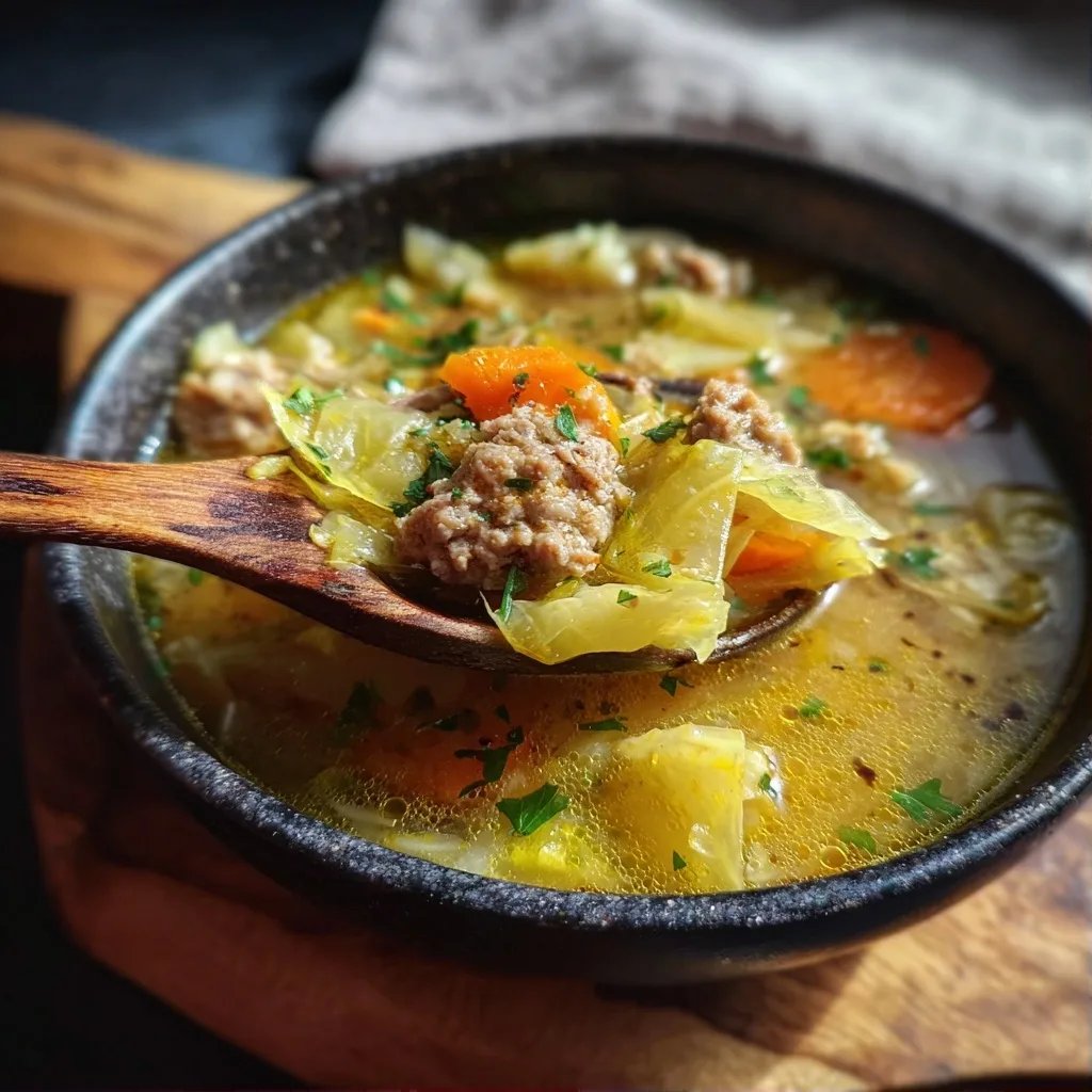 Kohlsuppe Mit Hackfleisch