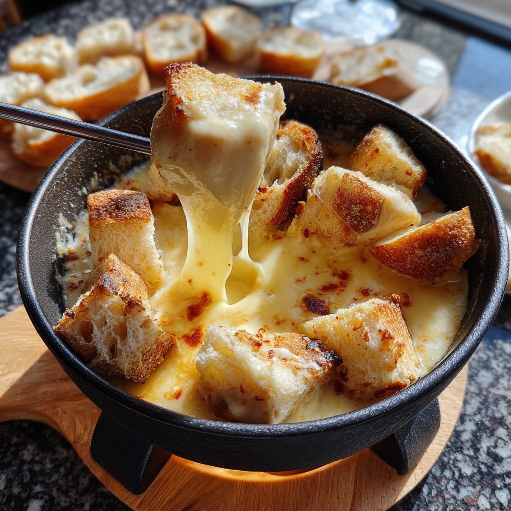 Klassisches Schweizer Käse Fondue