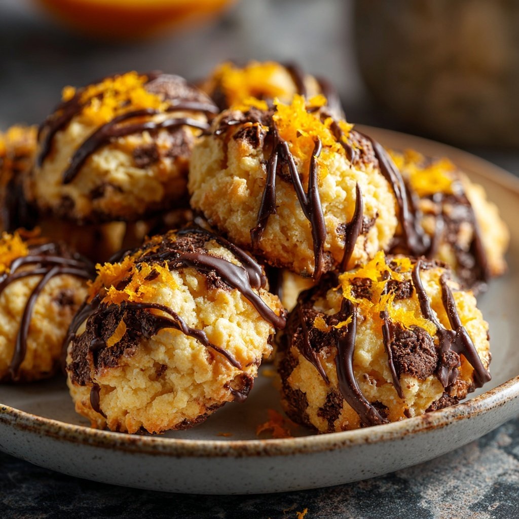 Schoko-Orange-Plätzchen mit Zartbitterschokolade​