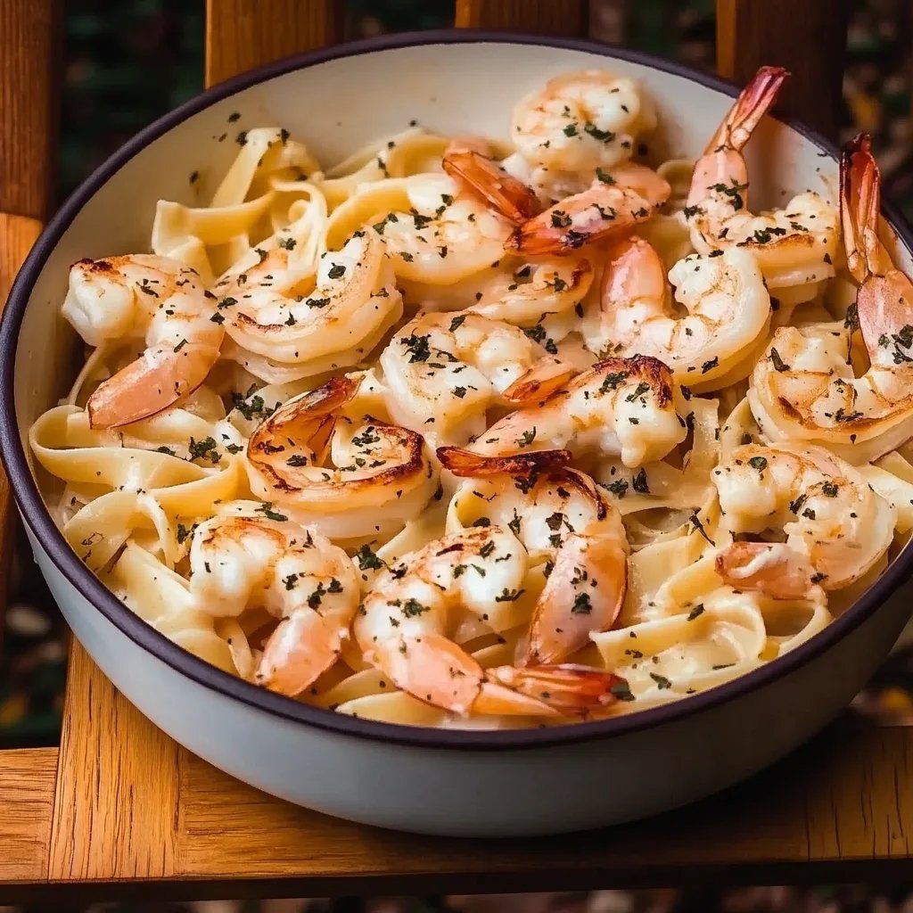 Enkel krämig vitlöksräkpasta: Ett underbart ultimat recept