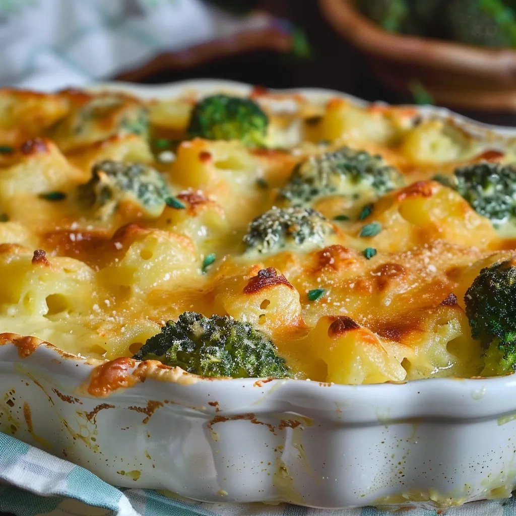 Kartoffelgratin mit Romanesco