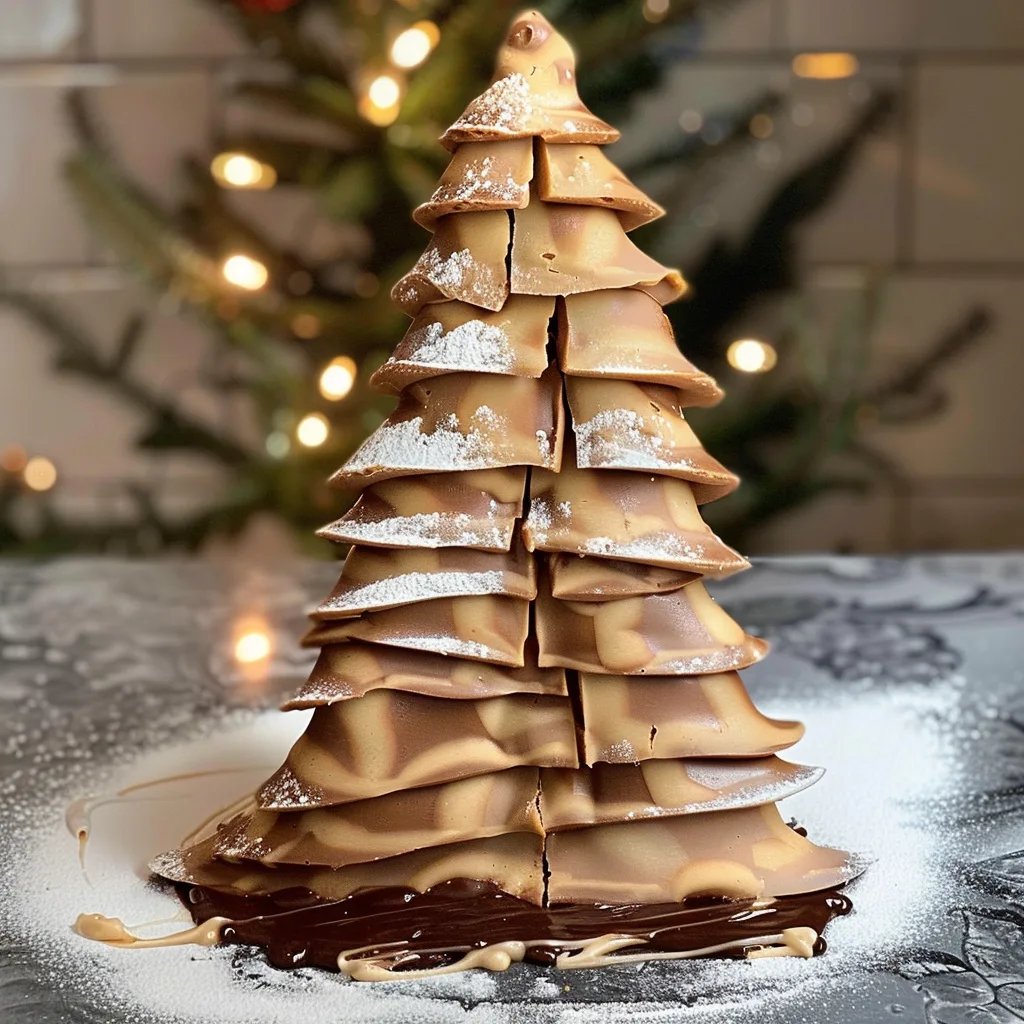 Nutella-Weihnachtsbaum-Schokolade