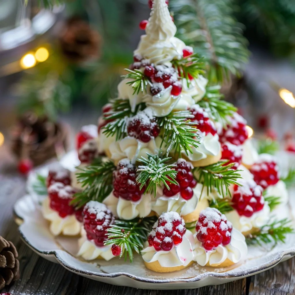 Frischkäse-Weihnachtsbaum