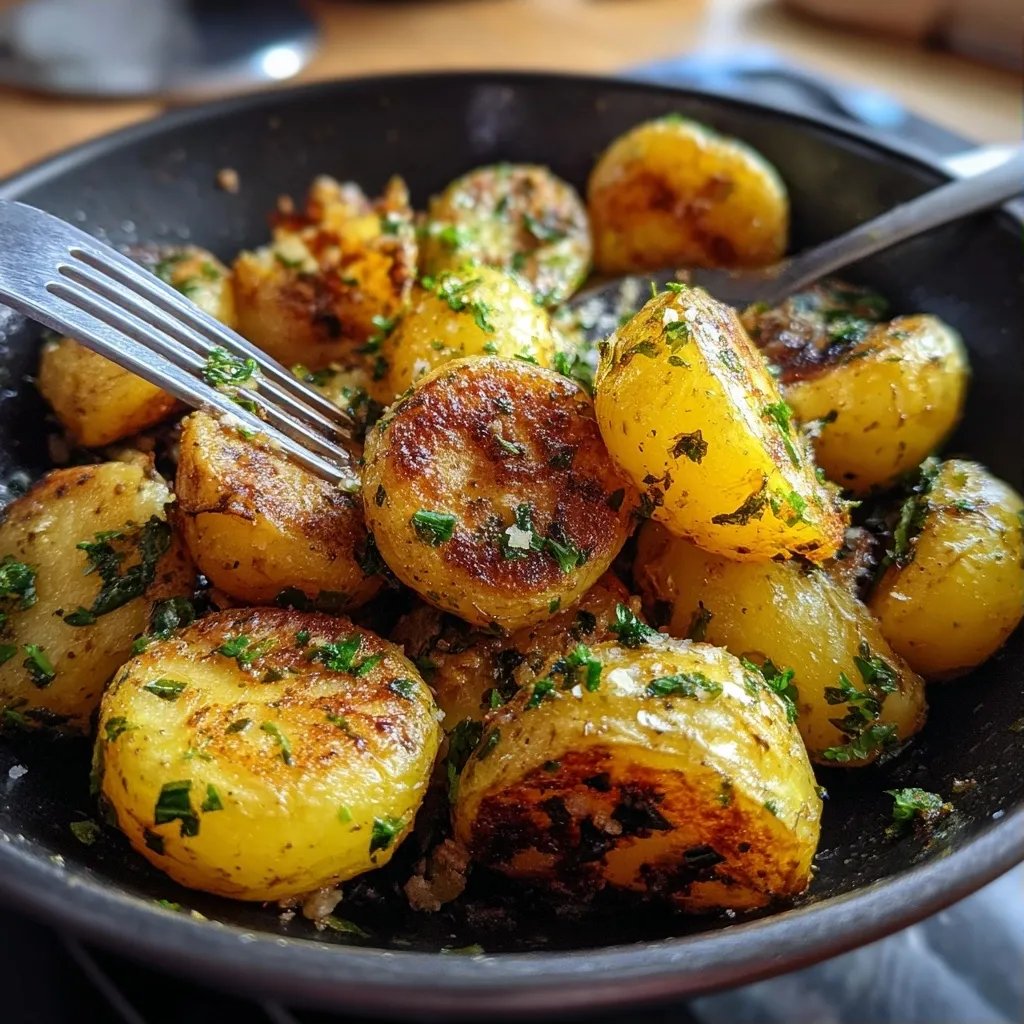 Knusprige Bratkartoffeln Pfanne