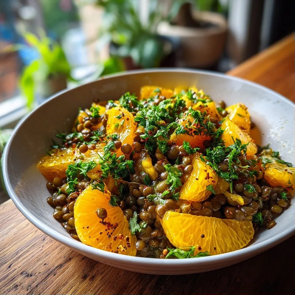 Linsensalat Orange