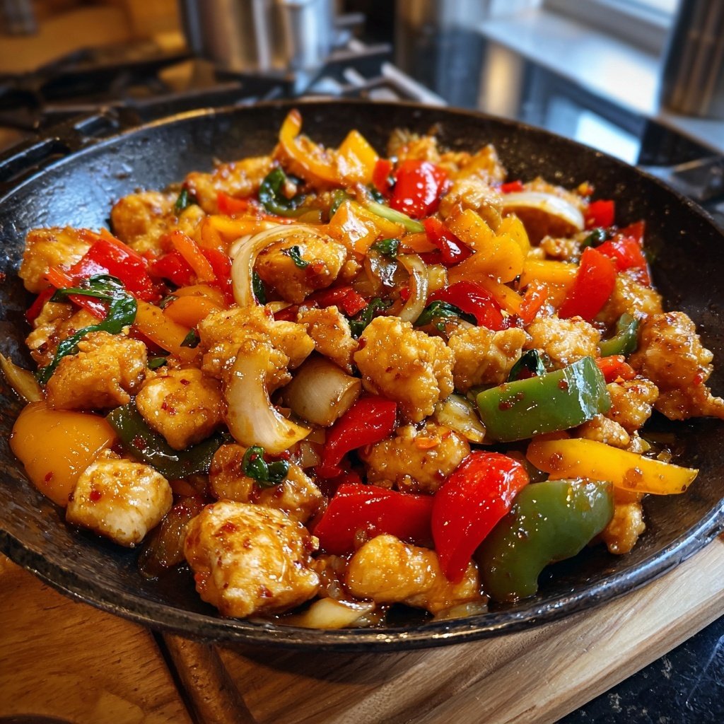 Sichuan Pfeffer Hähnchen Pfanne Stir Fry