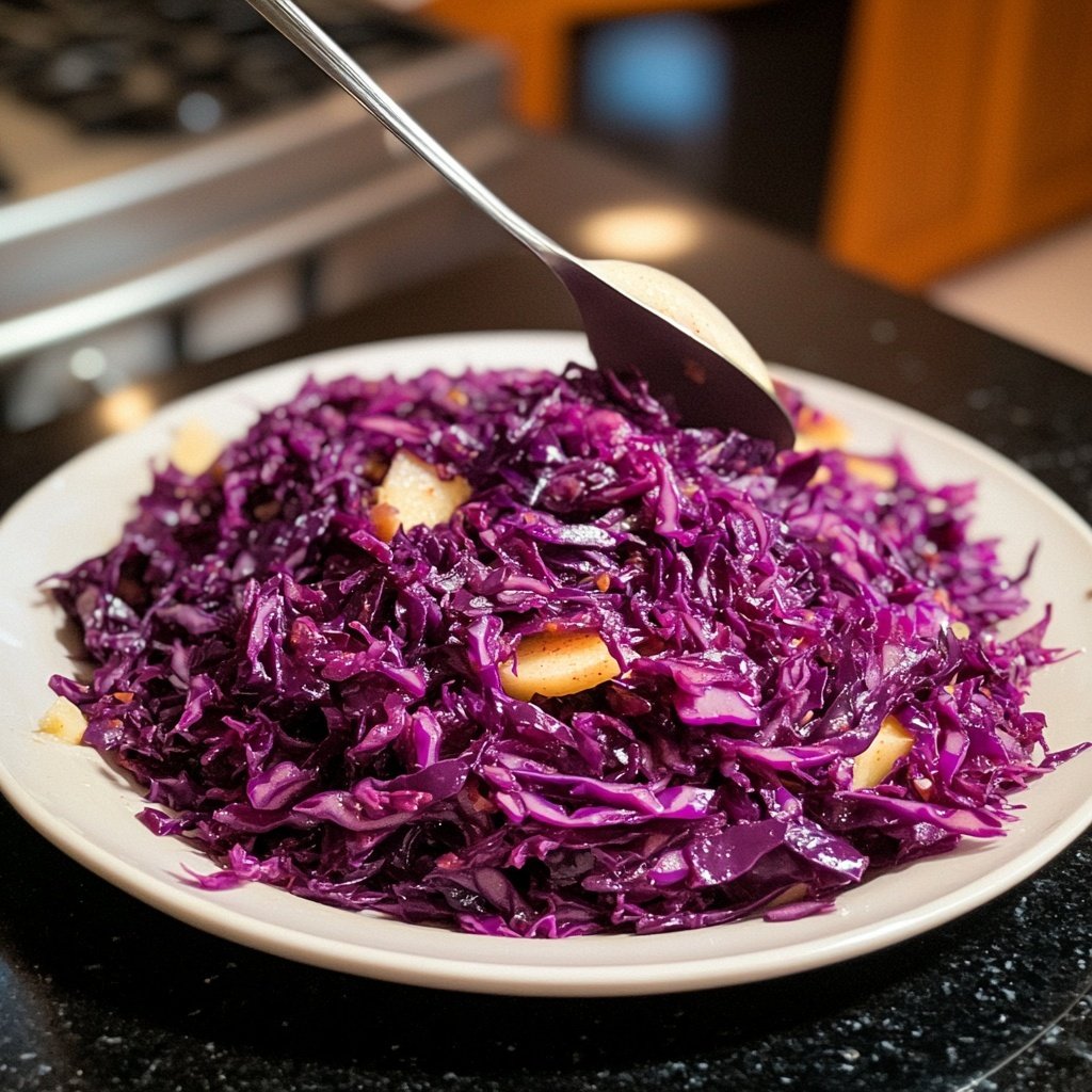 Rotkohl (deutsches Rezept für geschmorten Rotkohl)
