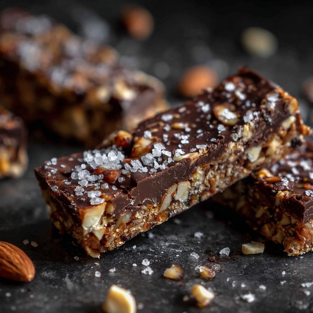 Energieriegel mit Schokolade