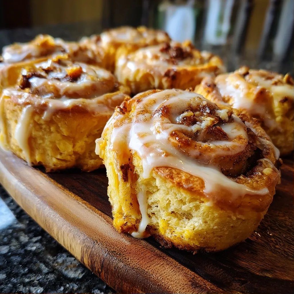 Kürbis Zimtschnecken Herbst