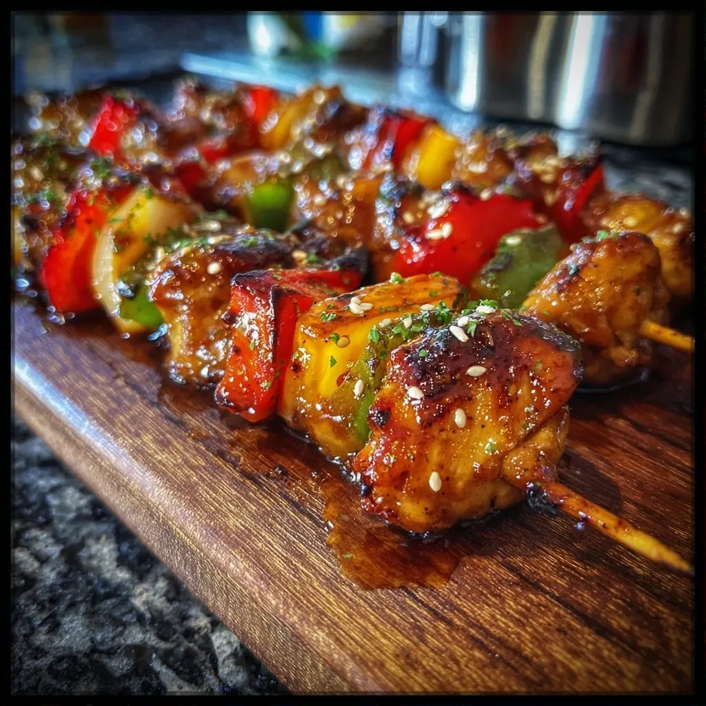 Teriyaki Hähnchen Spieße