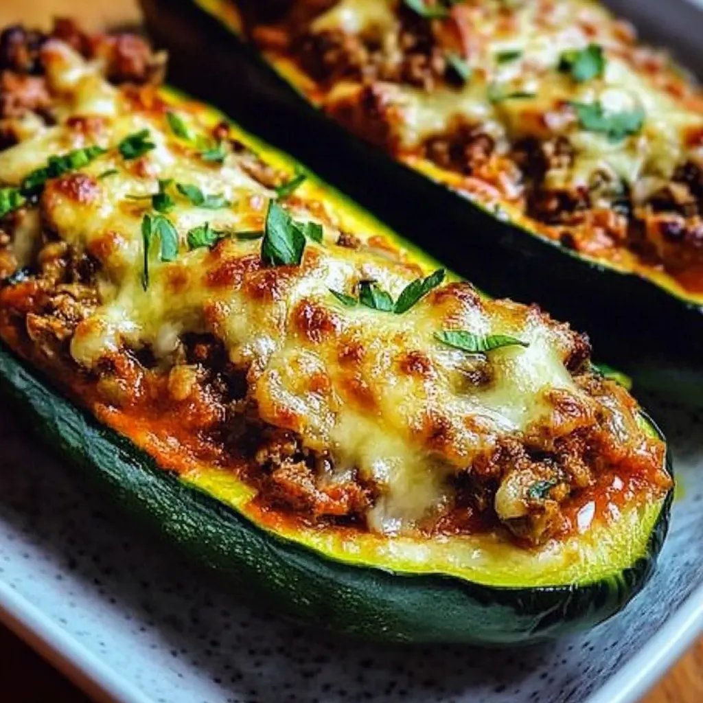 Mit Hackfleisch gefüllte Zucchini: Ein Unglaubliches Ultimatives Rezept für 4 Personen