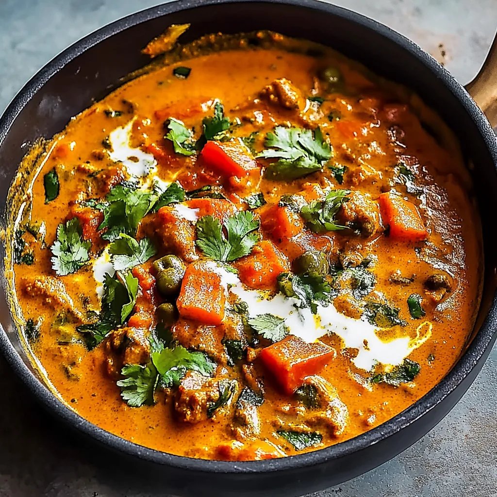 Kokos-Indisches Kürbis-Curry