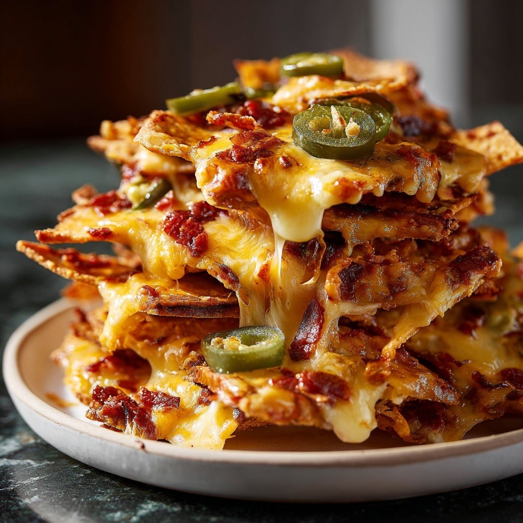 Raclette-Ideen mit Nachos, Jalapeños und Cheddar-Käse​