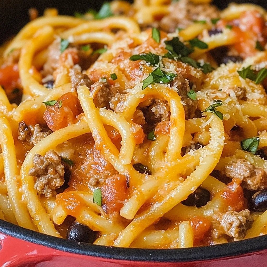 Cheesy Taco Spaghetti: Ett fantastiskt ultimat recept
