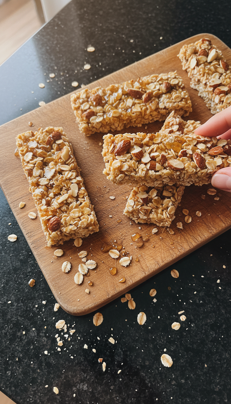 Gesunde Müsliriegel mit Nüssen