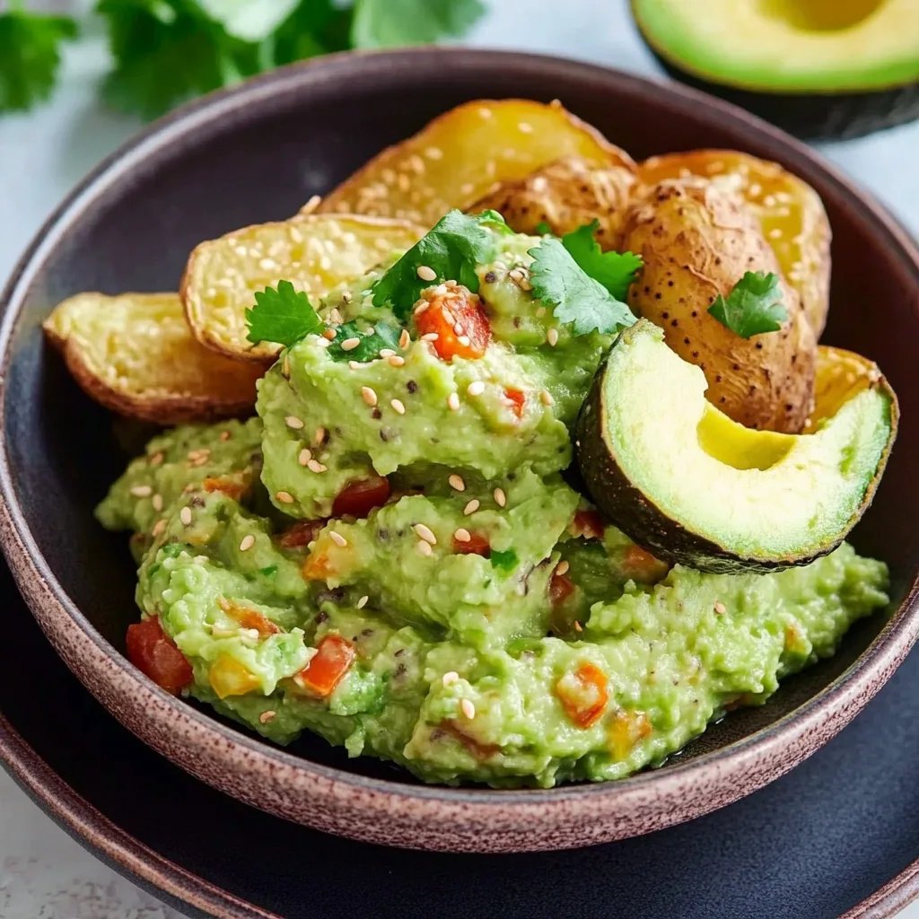 Ofenkartoffeln mit Avocado Dip
