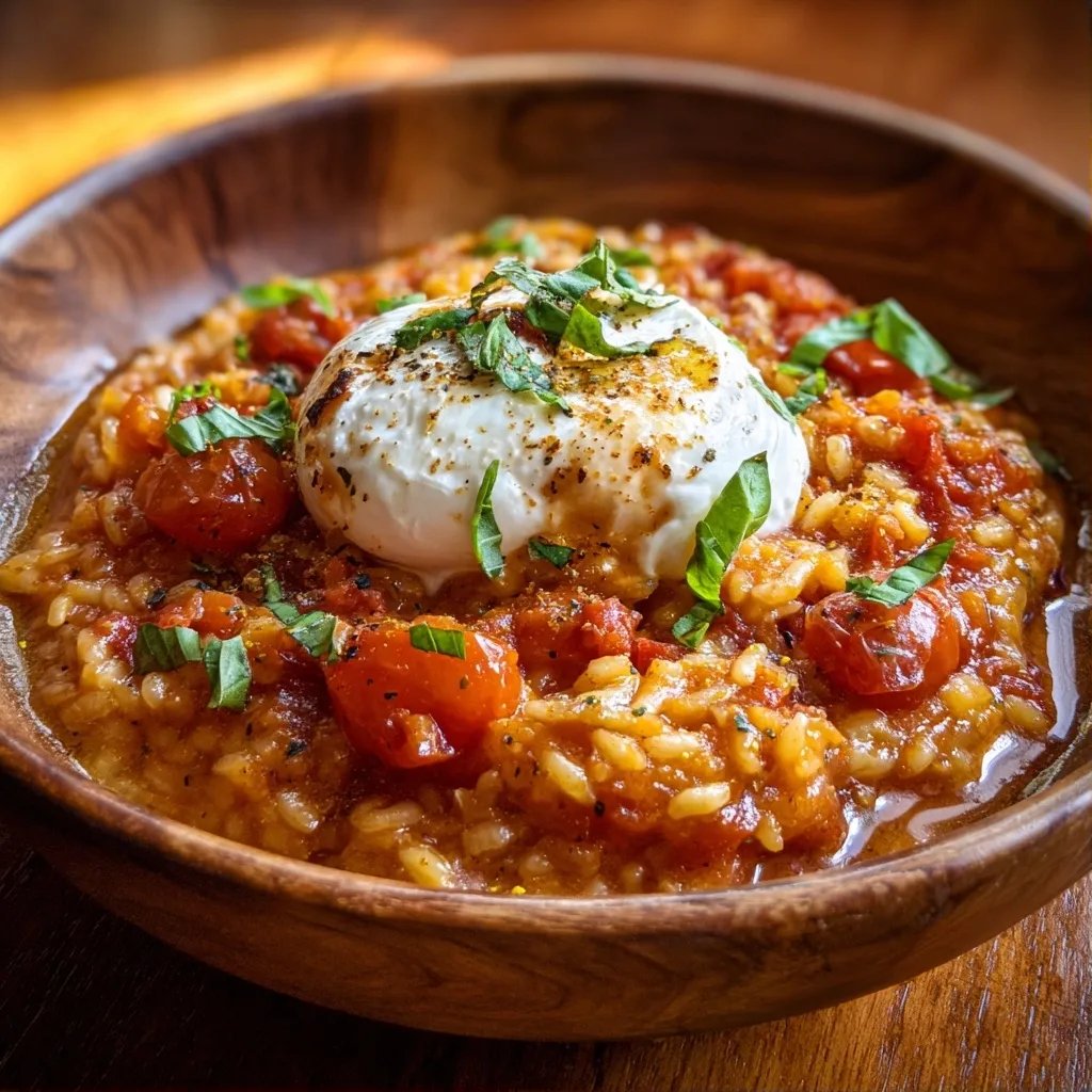 Tomaten Risotto Mozzarella