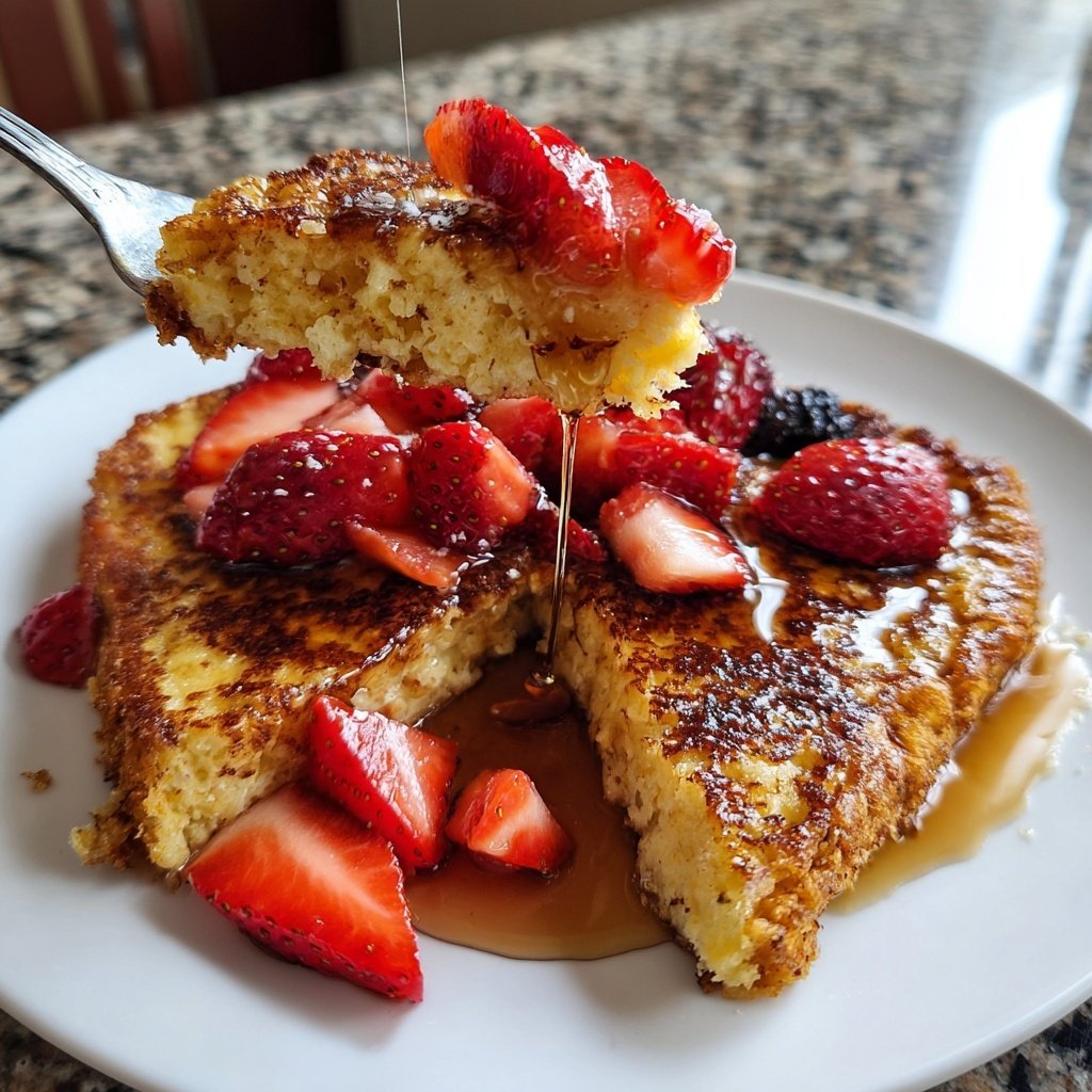 Erdbeer-Ahorn-Französischer Toast