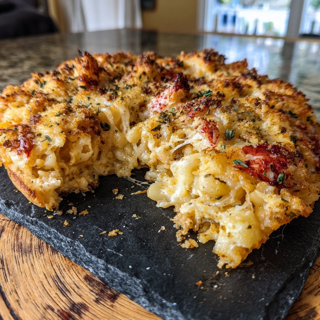 Hummer Mac Käse Bissen Goldene