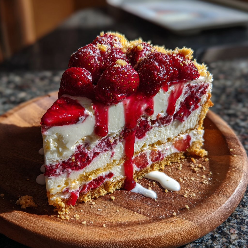 Erdbeer-Himbeer-Dessert