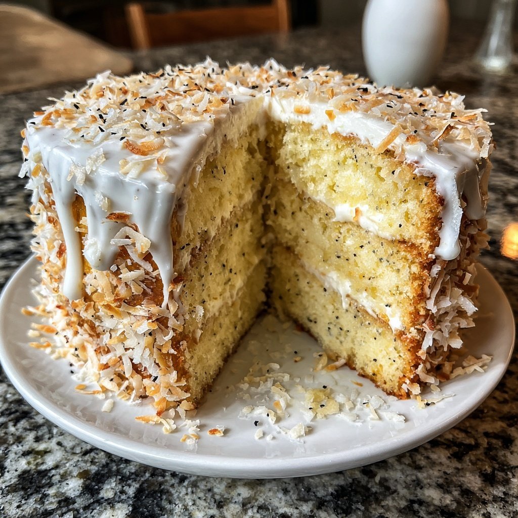 Exotischer Kokos-Vanille-Kuchen