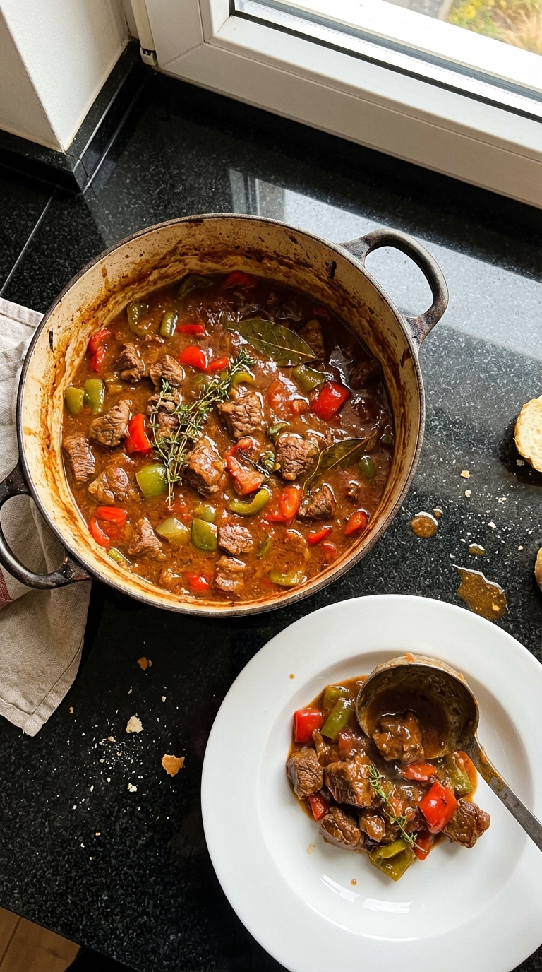 Traditionelles Rind Gulasch