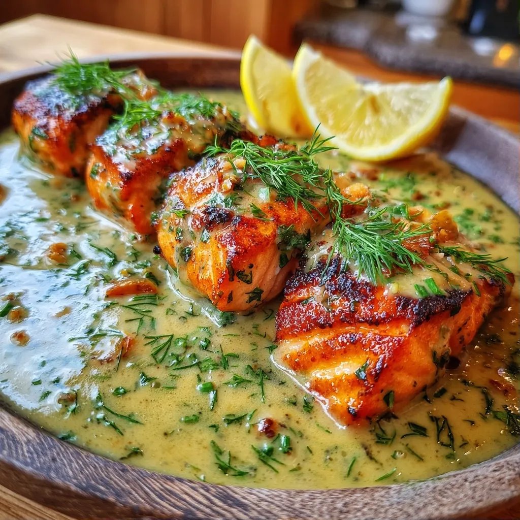 Lachs In Sahnesoße