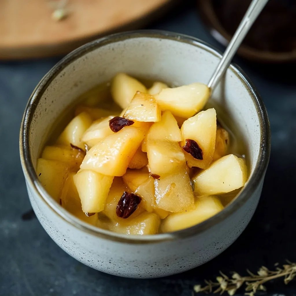 Gebackenes Apfelkompott