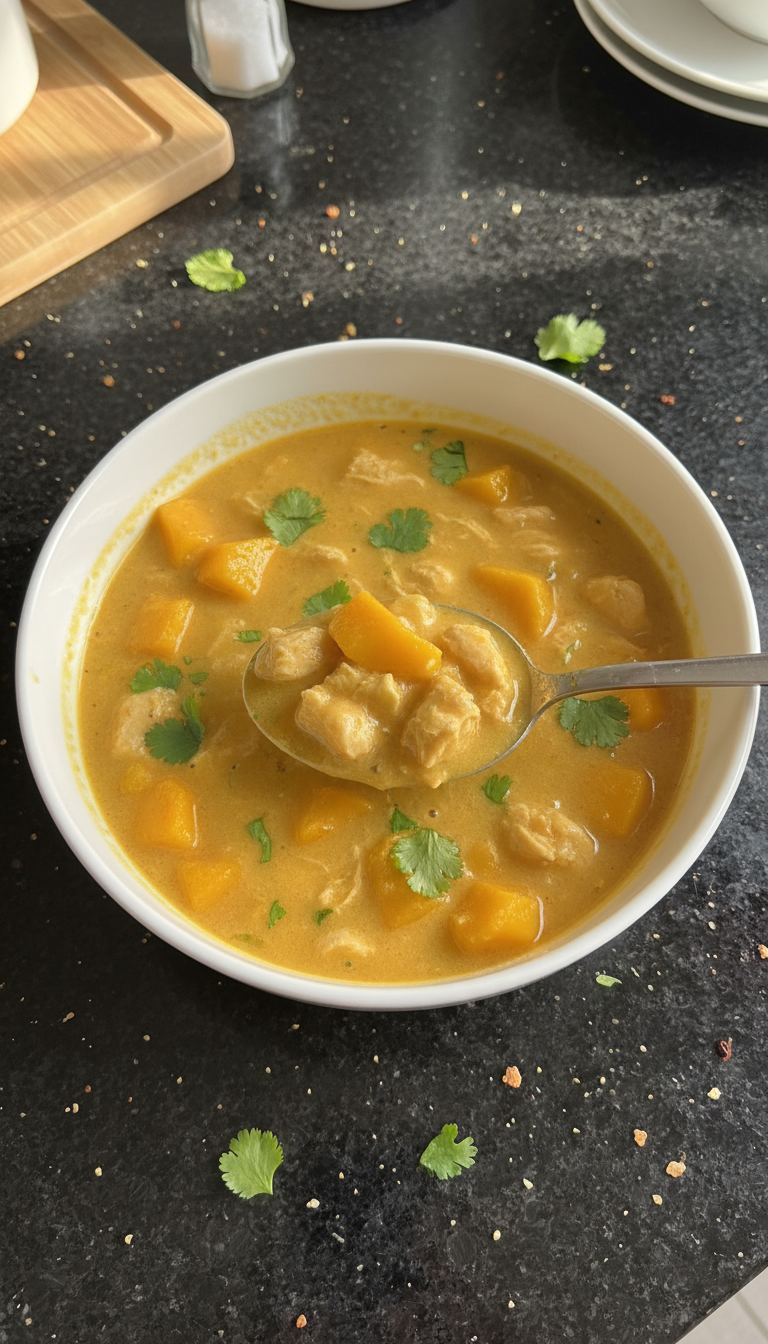 Mango Hähnchen Suppe Fusion