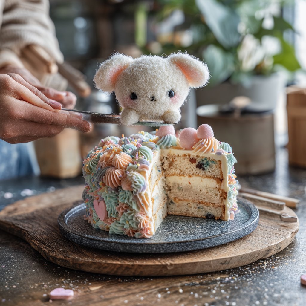Jellycat Geburtstagstorte mit Vanillebiskuit