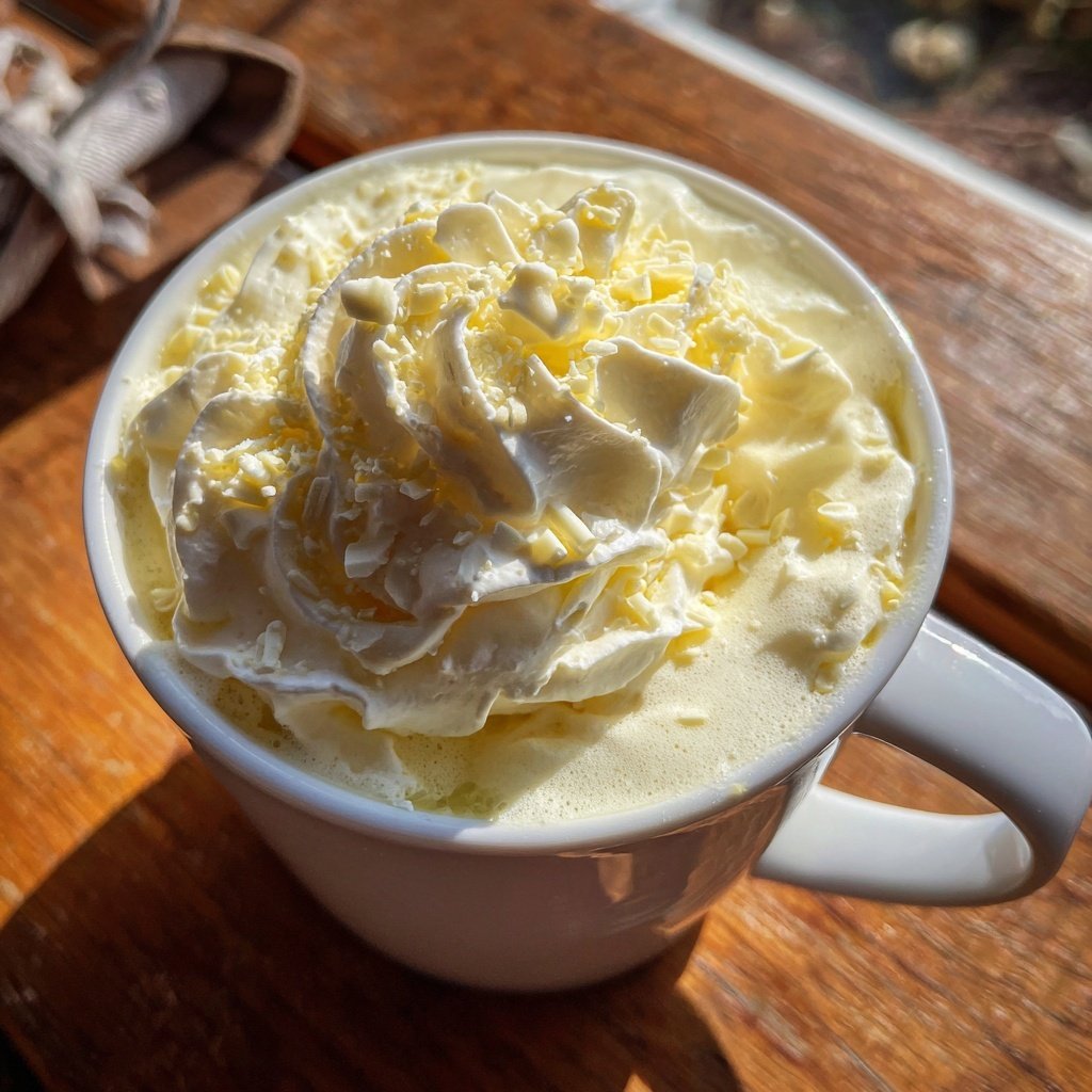 Eierpunsch mit weißer Schokolade
