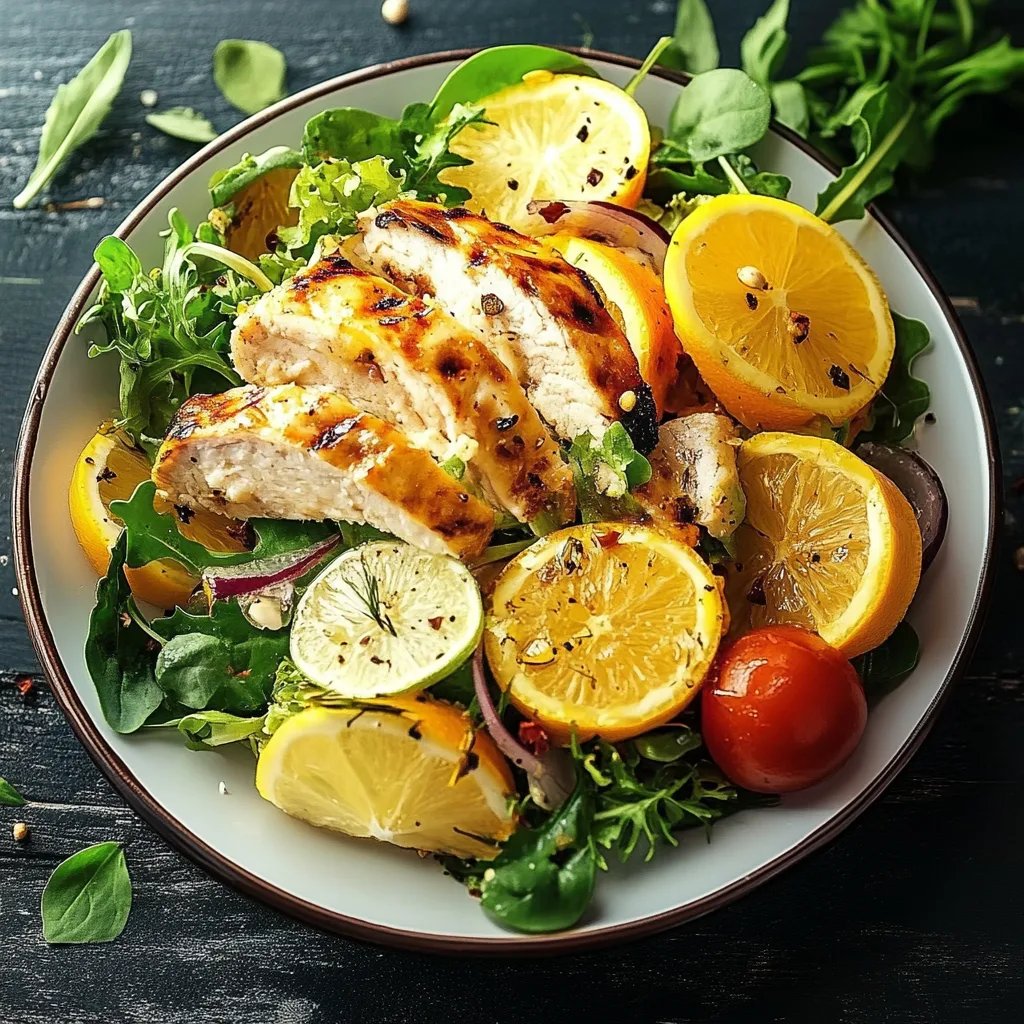 Kycklingsallad med citron och örter: En fantastisk, ultimat rätt för alla tillfällen