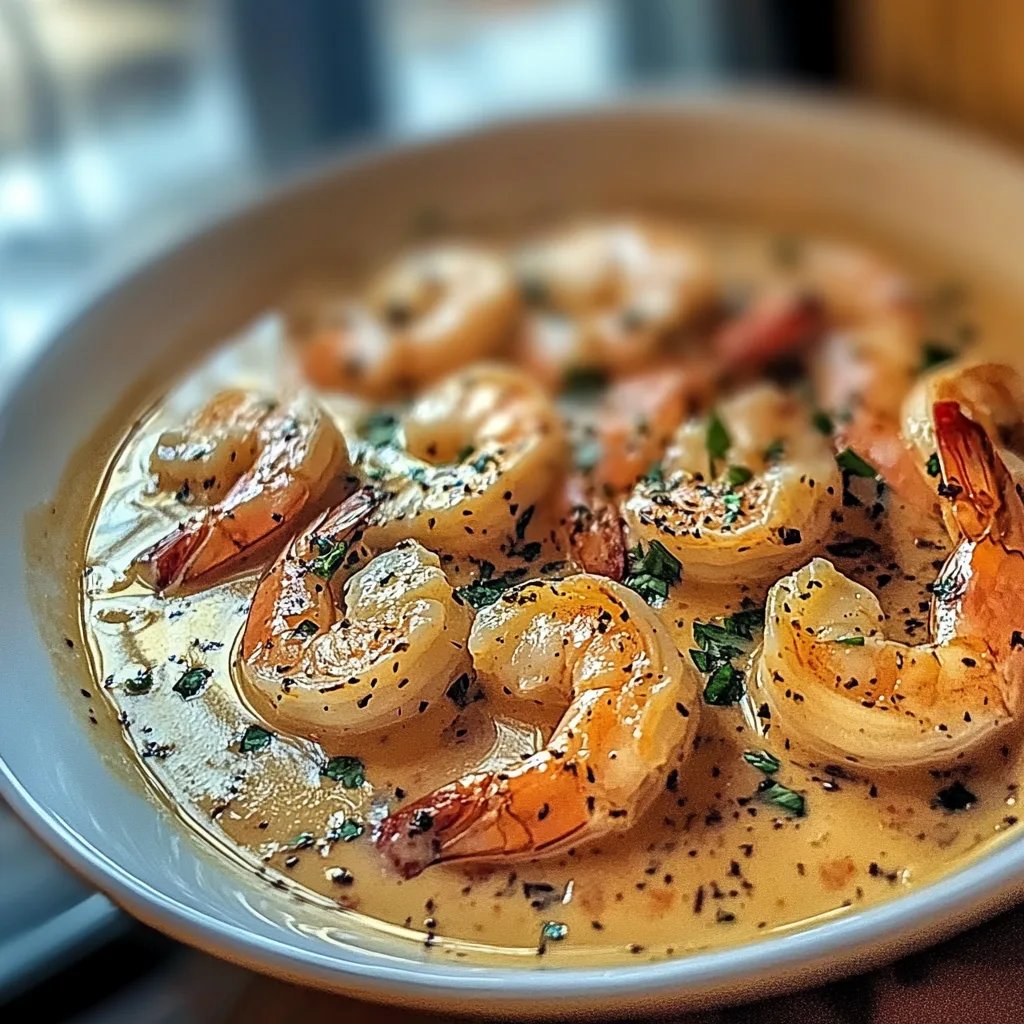 Enkla krämiga vitlöksräkor: Ett fantastiskt ultimatum för 4 personer