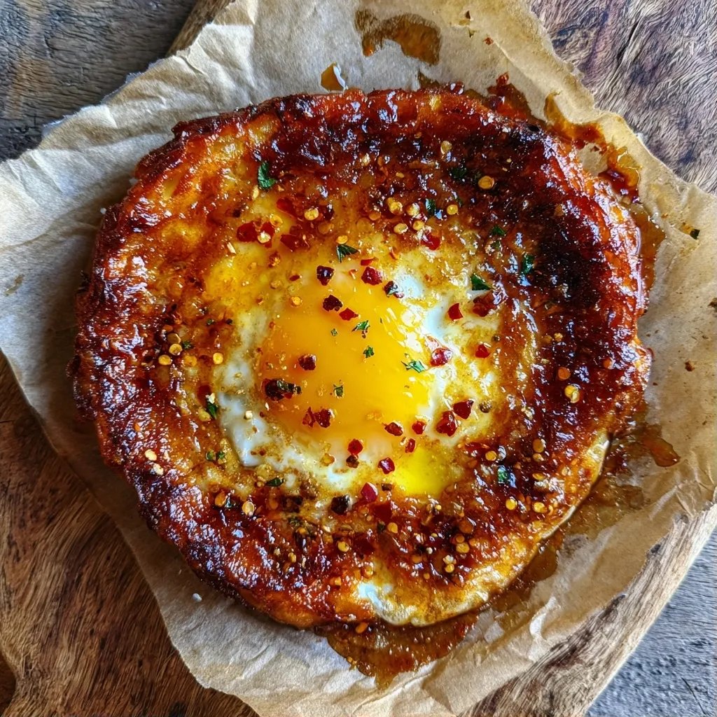Knuspriges Chili Öl Ei
