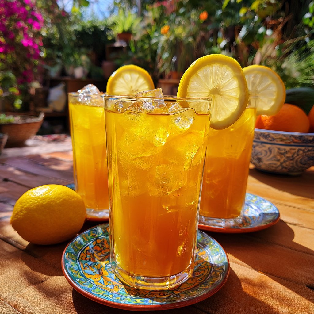 Saffron Infused Iced Tea